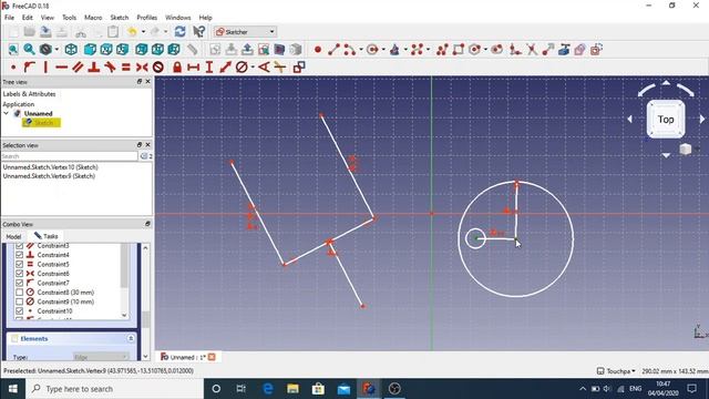 FreeCAD: Mastering constraints but allowing movement and rotation смотреть онлайн