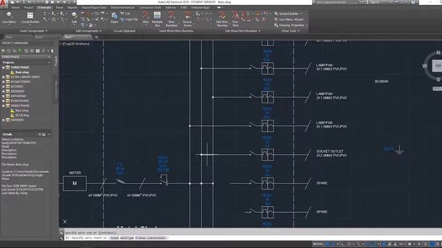 How to Draw a Three Phase Basic Wiring Diagram using Autocad Electrical 2018 | Minimum Protection смотреть онлайн