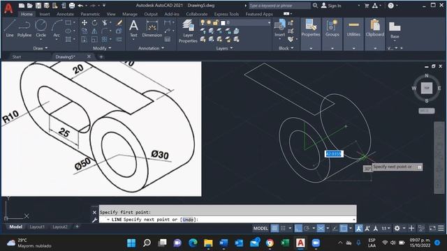 ISOMÉTRICO No. 5 EN AUTOCAD 2021 смотреть онлайн
