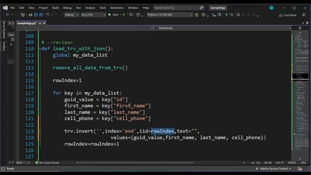 How to use Python TKinter to build a GUI Form to manage JSON data. смотреть онлайн