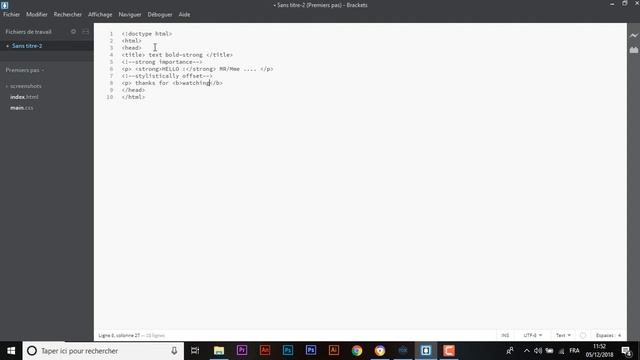 make text bold and place a strong importance [ html basics - html tutorial for beginners ] смотреть онлайн