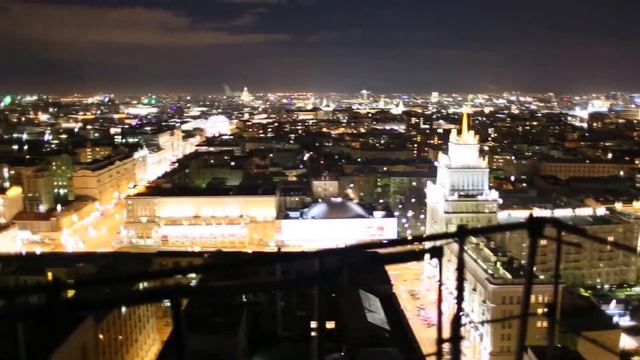 Копия видео Ночная Москва с высоты птичьего полёта 2015 смотреть онлайн