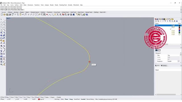 Scrolling Pattern 3D Modeling in Rhino 6: Jewelry CAD Design Tutorial #76 смотреть онлайн