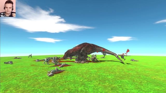 36 Велоцираптор Vs TRex  | Кто победит? Animal Revolt Battle Simulator