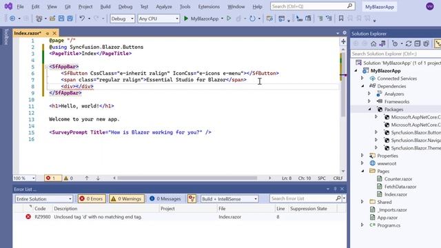 Getting Started with the Blazor AppBar Component смотреть онлайн
