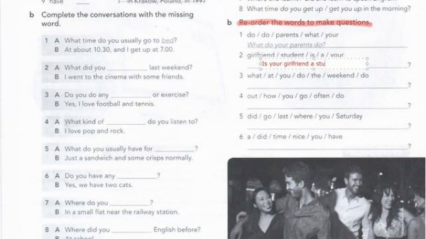 English File Pre Intermediate Workbook 1A