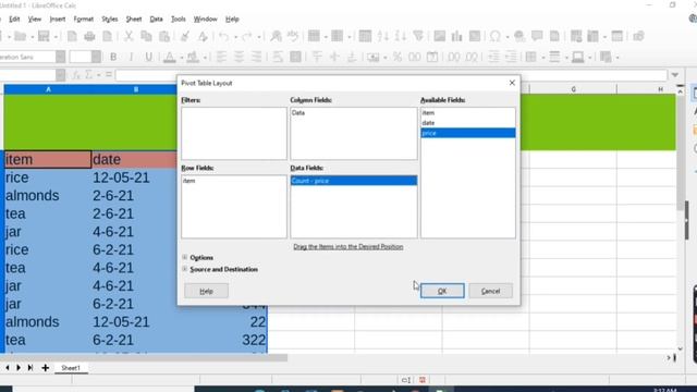 working with pivot table in libre office | excel tutoring смотреть онлайн