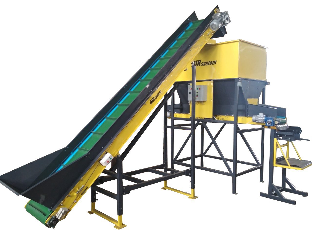 МЗД-2 - Модуль затаривания двухсторонний на 2м3 с загрузочным транспортером смотреть онлайн