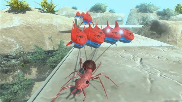 HUNGRY SPIDER SHARK - SHARKS ATTACK UNITS! WHO ESCAPE? - ANIMAL REVOLT BATTLE SIMULATOR смотреть онлайн
