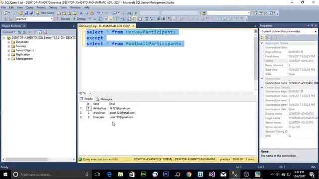 Intersect And Except In SQL Server - SQL Intersect - SQL Except - Except - Intersect - (Hindi/Urdu) смотреть онлайн