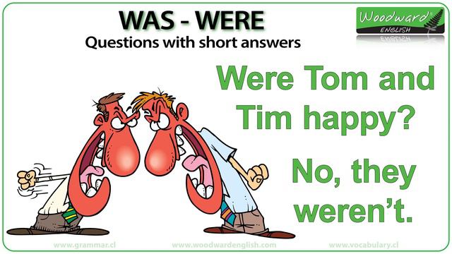 WAS / WERE - Questions With Short Answers