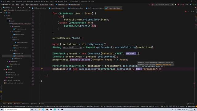 Spigot Plugin Development - 64 - Christmas Plugin [Part 2] смотреть онлайн