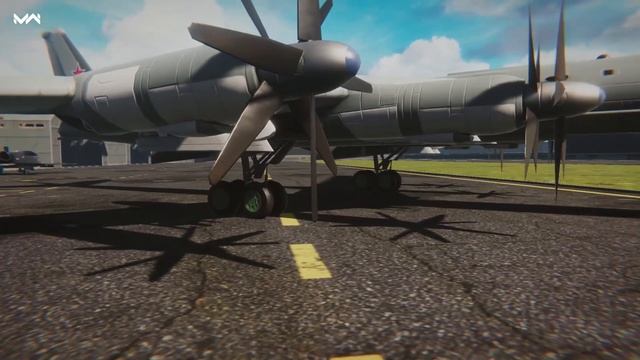 TU-95 - aircraft ahead of its time in Modern Warships смотреть онлайн