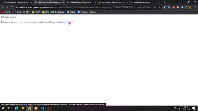 registro de usuario en phpmyadmin y verificacion por correo смотреть онлайн
