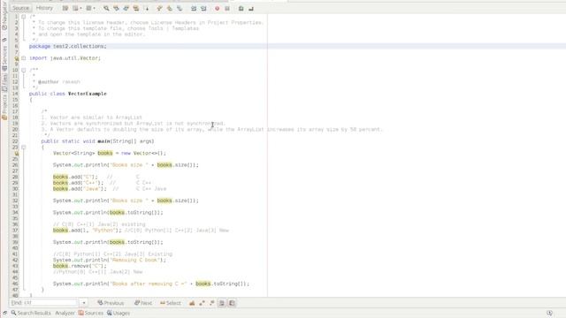 Vector in Java | Java Vector Example (Java Collections) смотреть онлайн