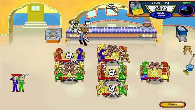Diner Dash 2: Restaurant Rescue Walkthrough - Level #24 - Margarita's Cantina - Delicious Flan смотреть онлайн