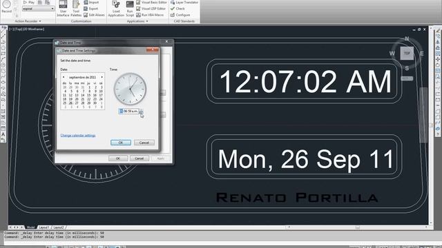 Reloj para Autocad con Visual Lisp смотреть онлайн