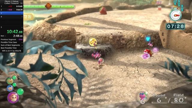 Pikmin 3 Deluxe - Collect Treasure! Row 1 Speedrun - 21:25 [Former WR] смотреть онлайн