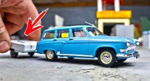 Моделька ВОЛГА С ПРИЦЕПОМ масштаб 1/43. Про машинки.