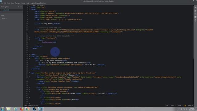 Bootstrap 4 How To Create A Sticky Menu смотреть онлайн