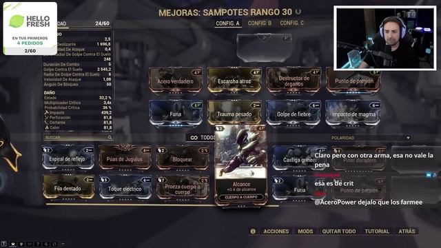 WARFRAME ESPAÑOL - ME PONGO AL DIA CON LOS MODS смотреть онлайн