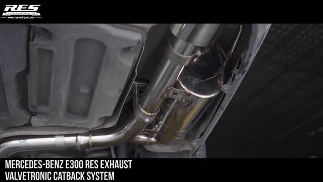 Mercedes Benz W212 E300 RES EXHAUST Valvetronic Catback System смотреть онлайн