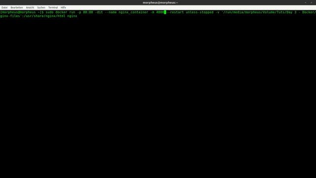 Docker Tutorial #17 - Die Ressourcen eines Containers limitieren смотреть онлайн