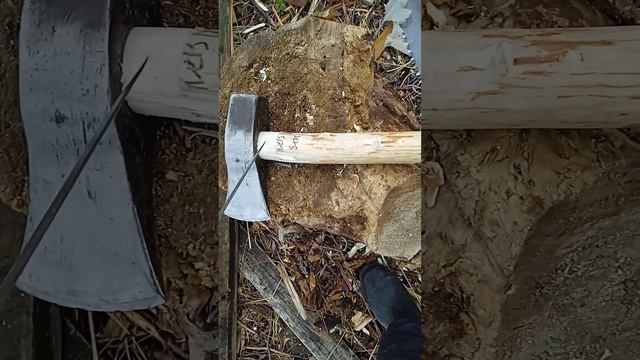 меняем пластик на деревянную ручку топора смотреть онлайн