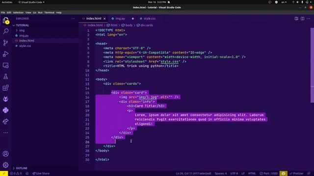 Create html image elements using using python смотреть онлайн