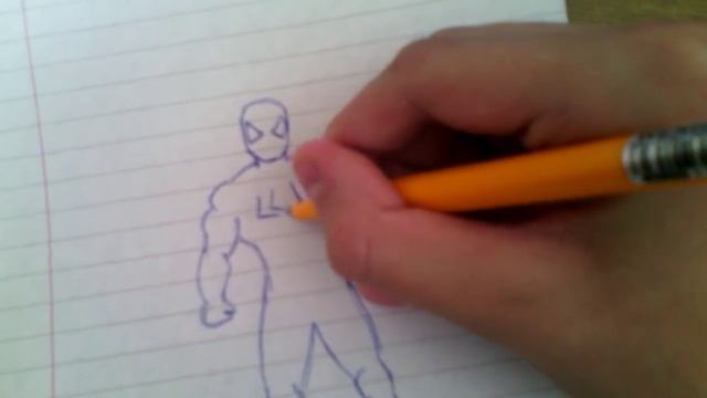 как нарисовать нового человека паука ручкой смотреть онлайн