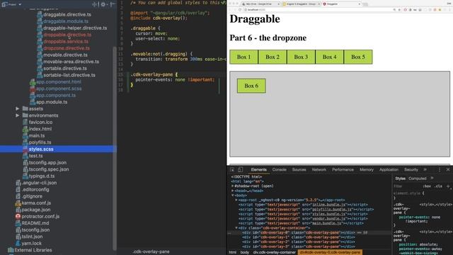 Drag/drop in Angular 5+ - part 6 of 6 - dropzone directive смотреть онлайн