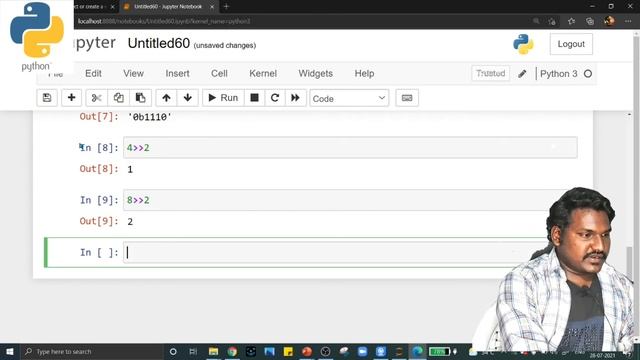#7 BITWISE LEFT SHIFT AND RIGHT SHIFT OPERATORS || PYTHON || PYTHON TELUGU смотреть онлайн