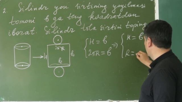2. Silindr. Geometriya 10 Sinf