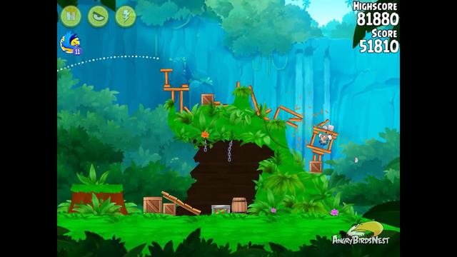 Angry Birds Rio Level 33 Treasure Hunt Walkthrough 3 Star смотреть онлайн