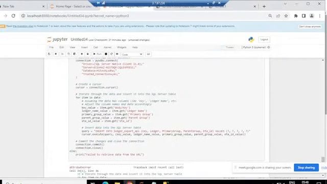 Getting data from web json portal to SQL Server смотреть онлайн