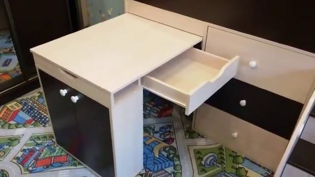 Кровать-чердак Малыш с горкой смотреть онлайн