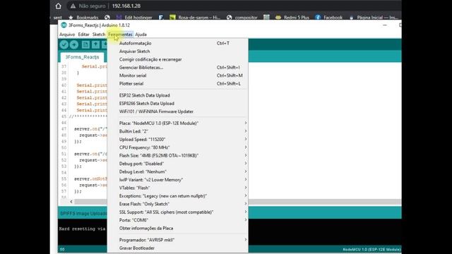 Servindo um exemplo de App React.js com ESP8266 e ESP32 смотреть онлайн