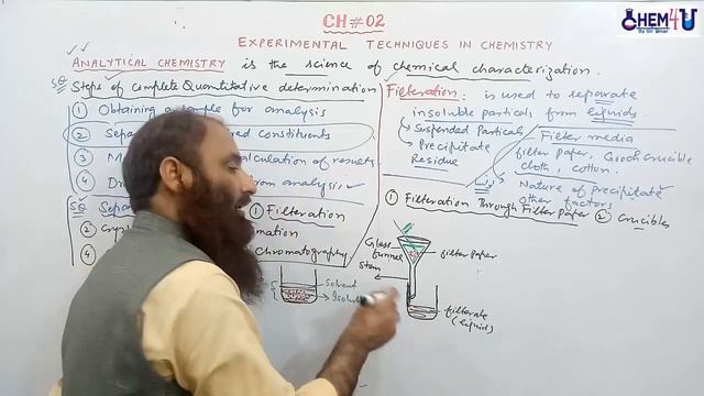 Lec 1 Ch 2 Experimental Techniques in Chemistry Filteration Flutted Filter paper смотреть онлайн