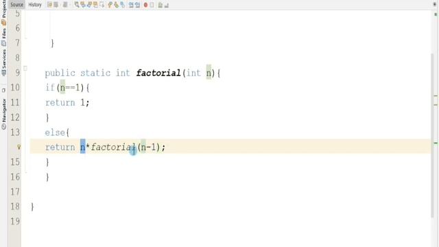 how to create Factorial number using by Recursion Method in Java. смотреть онлайн