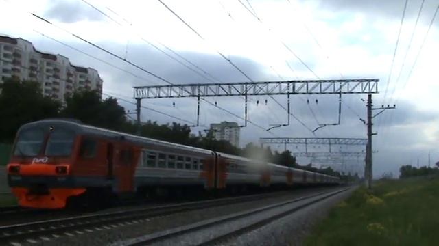 Электропоезд ЭД4М-0127 сообщением Москва - Голутвин смотреть онлайн