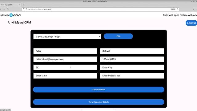 Anvil MySQL CRM Overview смотреть онлайн
