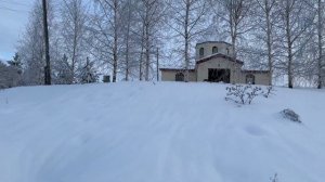 Прогулка по деревне, Ленинградская область зима 2024 / Walk through a Russian village January 2024