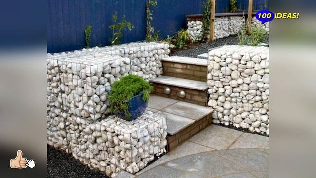 Gabions! 40 ideas in garden landscape design! смотреть онлайн