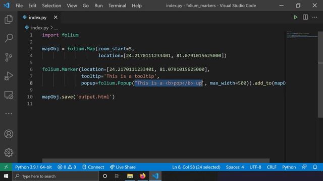 Markers on python folium maps смотреть онлайн
