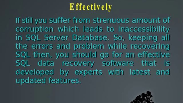 Complete SQL Database recovery смотреть онлайн