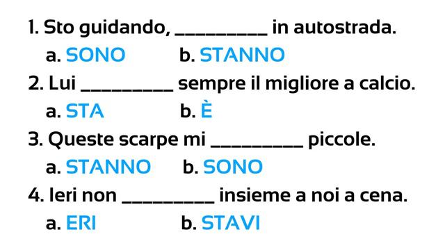 Italian how to choose between ESSERE and STARE | Differences | Level A2 | Learn italian free lesson смотреть онлайн