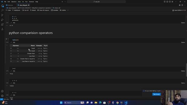 GENERATIVE AI || python || class_04 || Operators смотреть онлайн