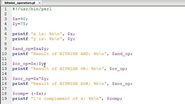 Perl Tutorial - 39: Bitwise Operators смотреть онлайн