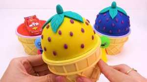 ДЛЯ ДЕТИШЕК! Как приготовить стаканчики для мороженого и разноцветные шарики для нарезки ASMR