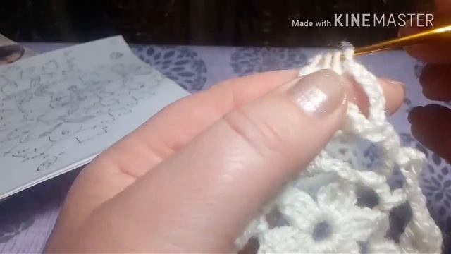 УРОК 51. Ажурный треугольник № 2. Вязание крючком. смотреть онлайн